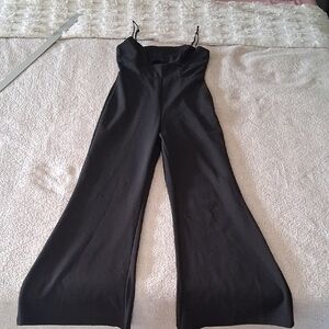 Mika & Gala Chic Black Spaghetti Strap Jumpsuit